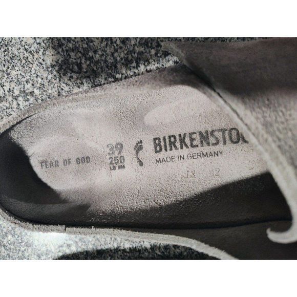 BIRKENSTOCK FEAR OF GOD LOS FELIZ SUEDE SUEDE LEATHER SIZE 39 - Picture 7 of 7